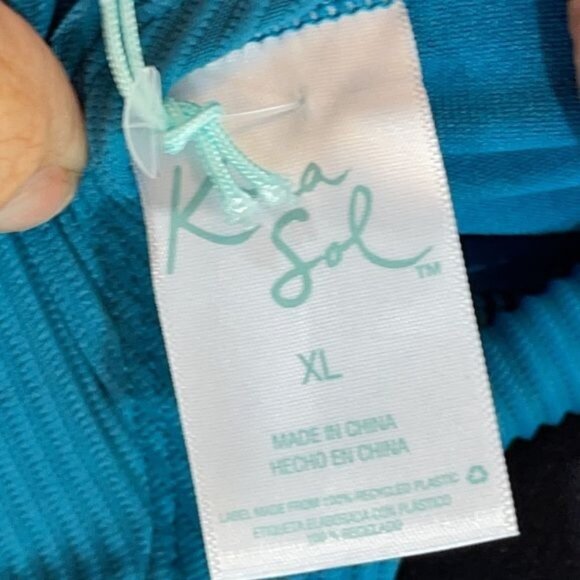 KONA SOL 1-Piece Blue Swimsuit High Coverage NWT - Picture 7 of 9